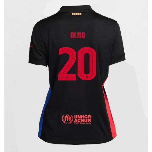 Dámy Fotbalový dres Barcelona Dani Olmo #20 2024-25 Venkovní Krátký Rukáv